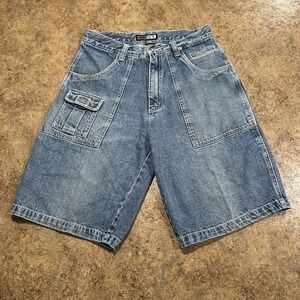 Y2k‎ Vintage Mosa Jorts Baggy Skater Jean Shorts Size 32 Grunge Jnco Baggy